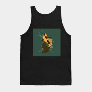 Orange and Black Koi Tank Top